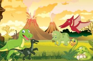 kindergeburtstag dinosaurien